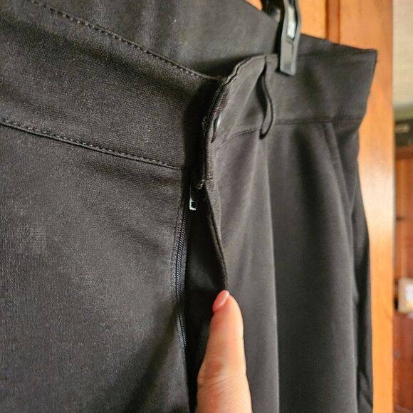 Baman Womens Size 16  XL Black Straight Leg Dress Pants Office-Ready Slacks NEW - Picture 3 of 5